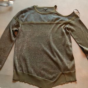 Next US Size 10 thin glittery long sleeve top